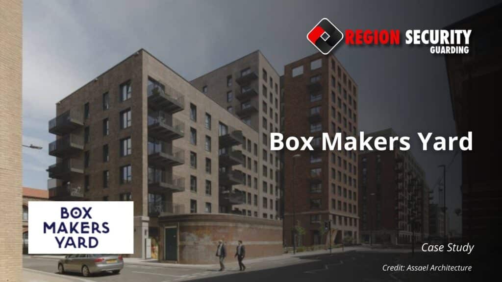 Case study for reception security services provided to box makers yard