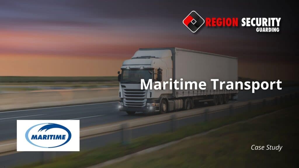 Case study for security services provided to maritime transport