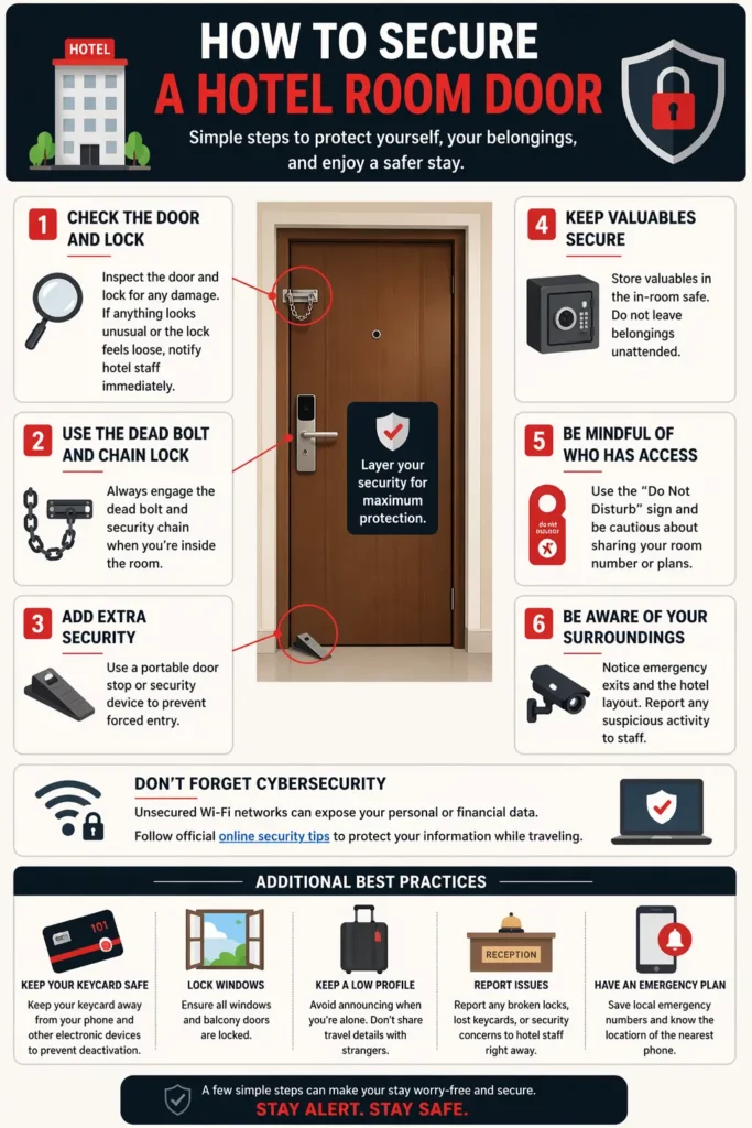 hotel room door security tips and safety guide