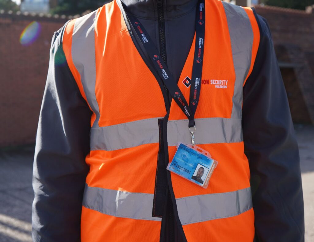 Security officer providing campus security at a university.