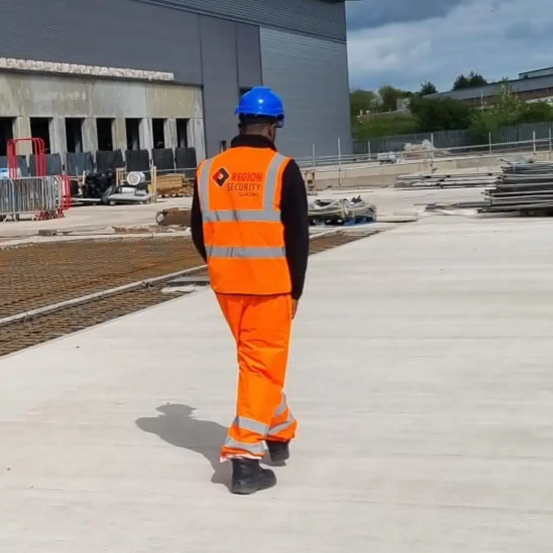 One of our security guards Darlington on a site