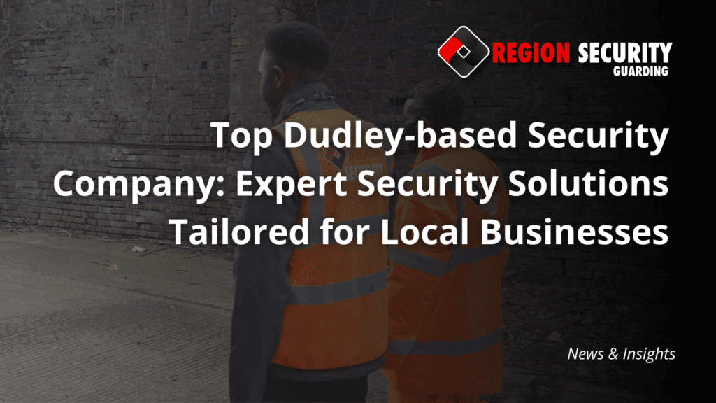 Two site workers in high-visibility vests, representing a top Dudley-based security company providing expert solutions