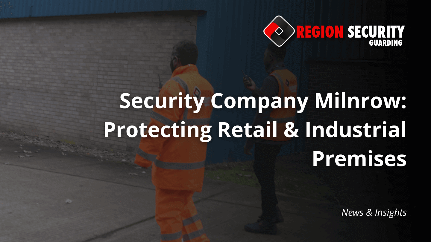 Security company Milnrow guards on patrol, providing industrial security and protecting business premises.