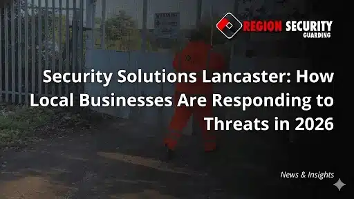 Security Solutions Lancaster showing local business security, mobile patrols, and protection against rising crime threats in 2026