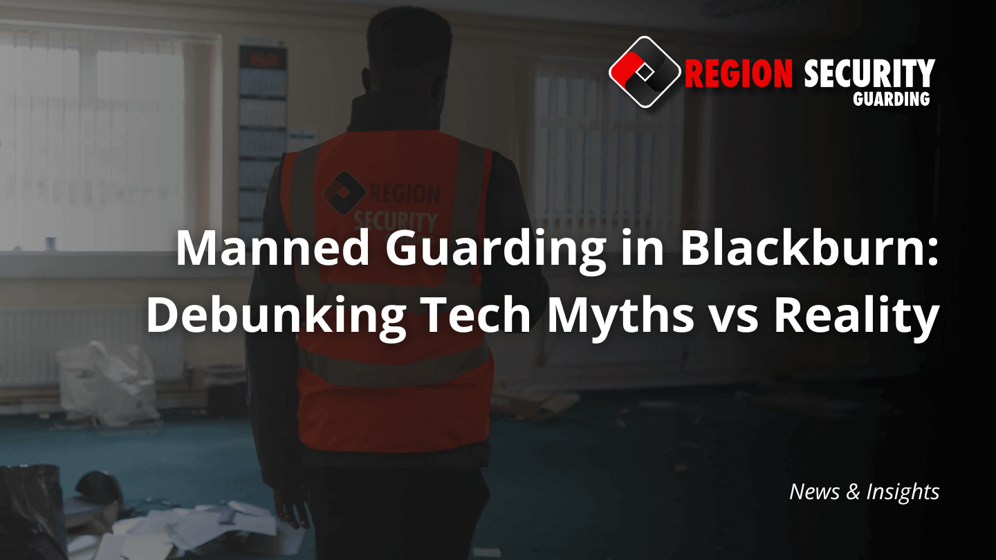 A professional provides manned guarding in Blackburn at a vacant property, ensuring the site is secure.