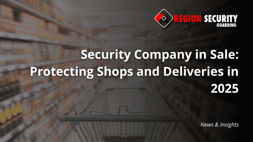 A shopping cart in a store aisle, representing the need for retail protection from a security company in Sale.