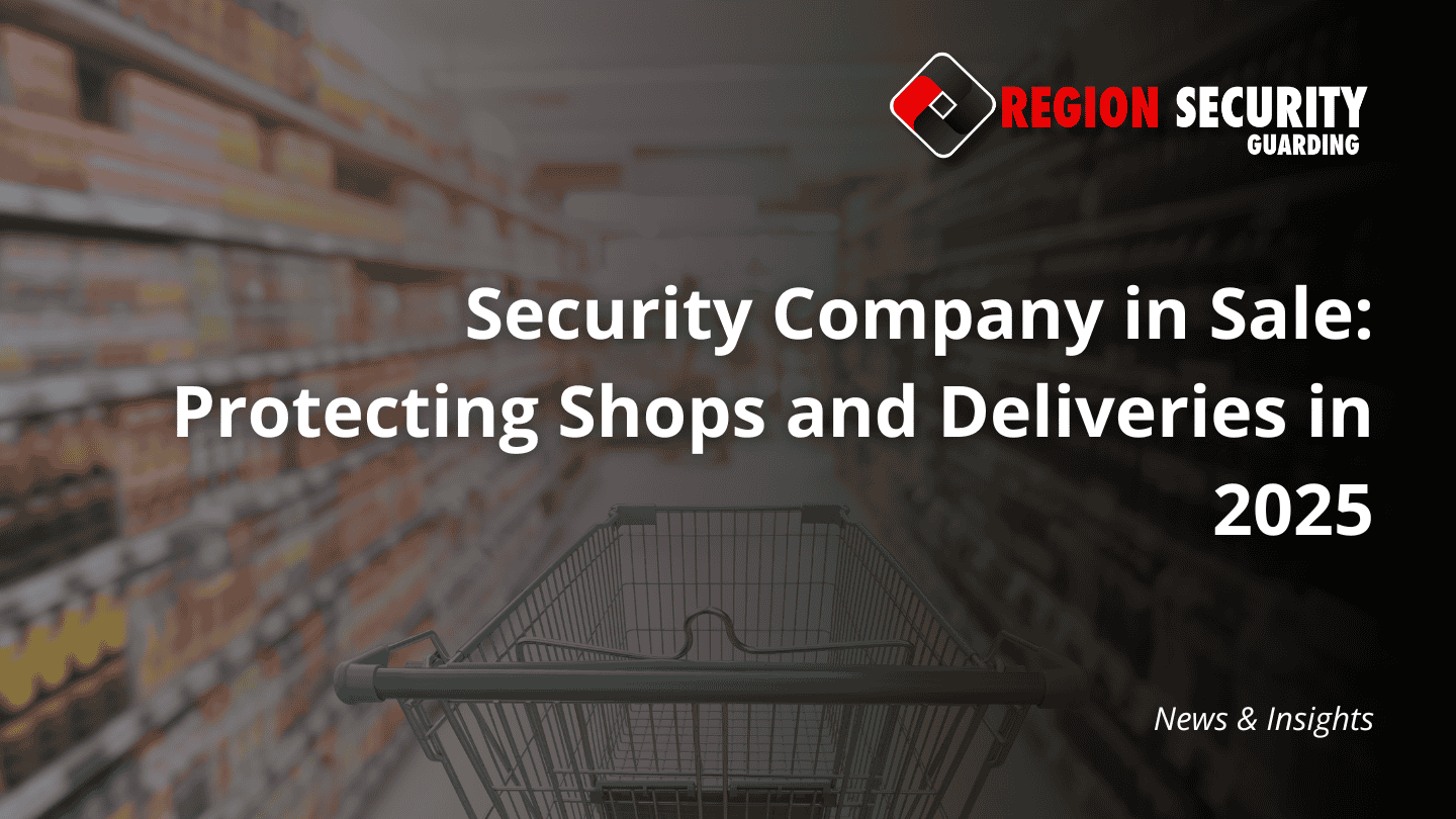 A shopping cart in a store aisle, representing the need for retail protection from a security company in Sale.