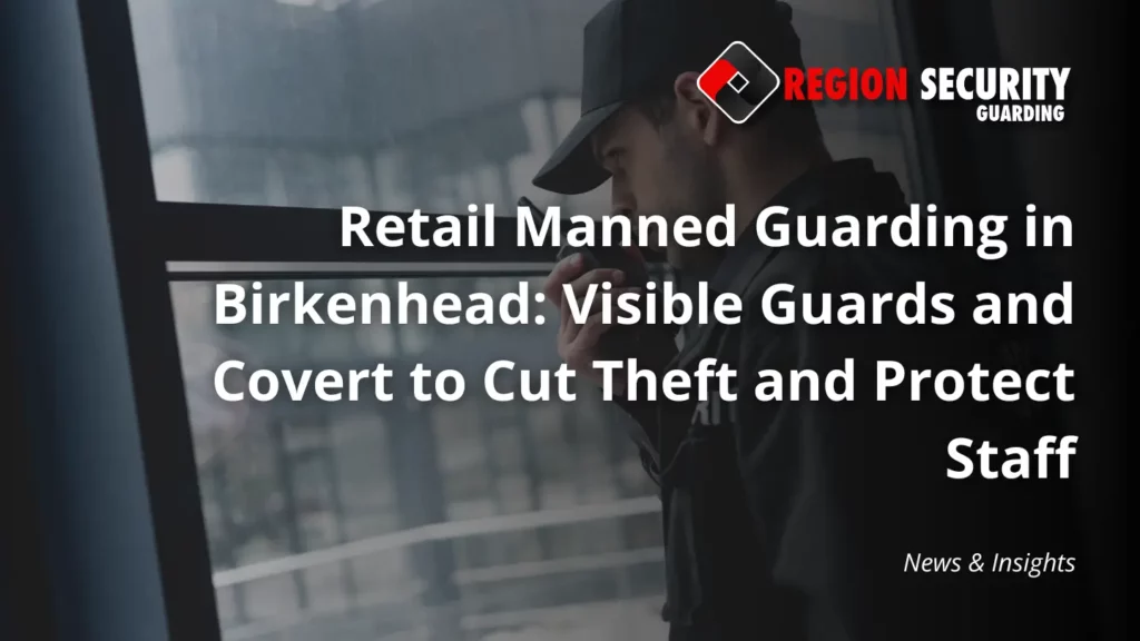 Retail manned guarding in Birkenhead providing visible and covert protection for staff and store assets