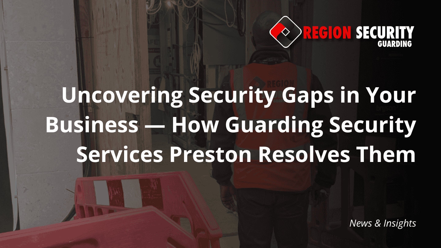 An image representing guarding security services Preston, showing a guard on patrol in an industrial or development site.