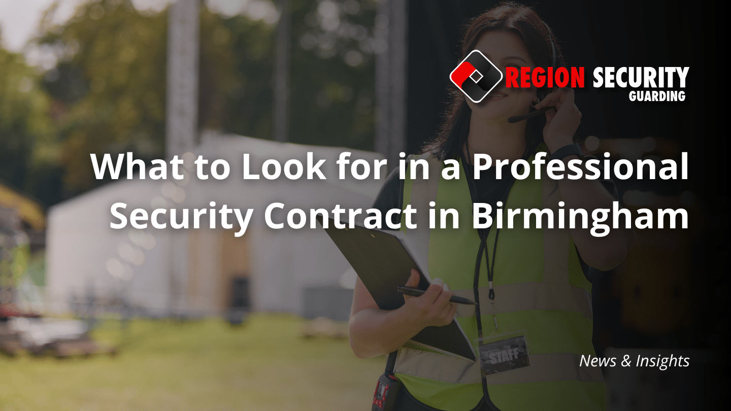 Professional Security Contract in Birmingham