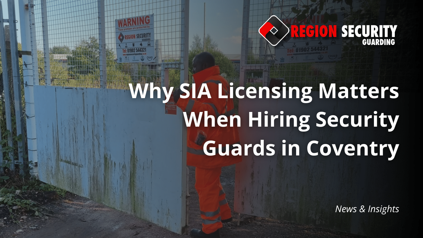 SIA Licensed security guards Coventry