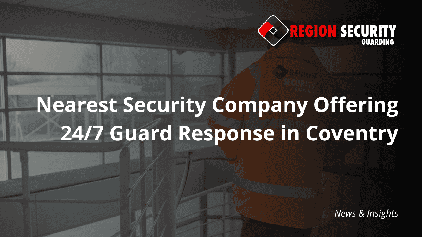 A dedicated security officer maintaining a presence inside a modern building, highlighting the ready availability of a security service Coventry team.