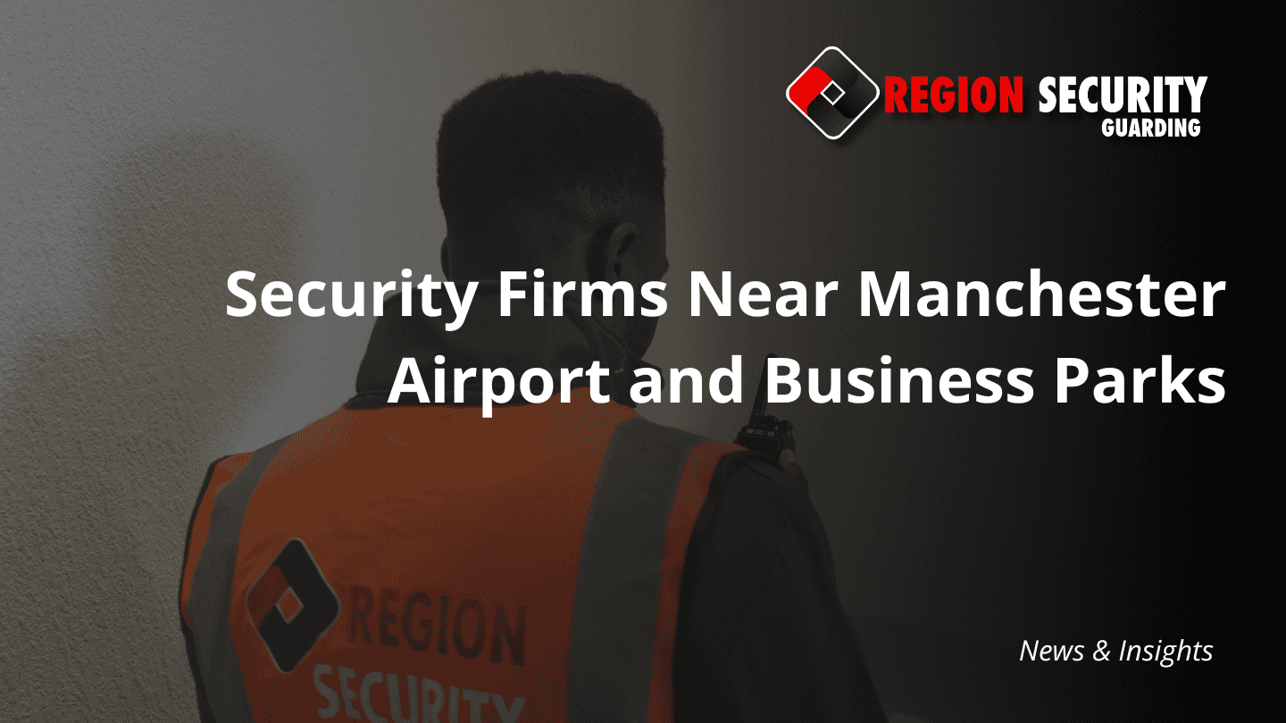 An image of a security professional on patrol indoors, highlighting the value of manned guarding services at Airport City Manchester.