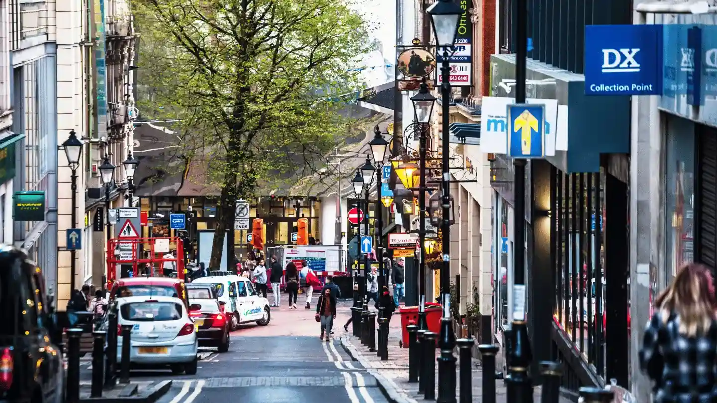 Crime statistics and safety concerns in Birmingham city centre streets