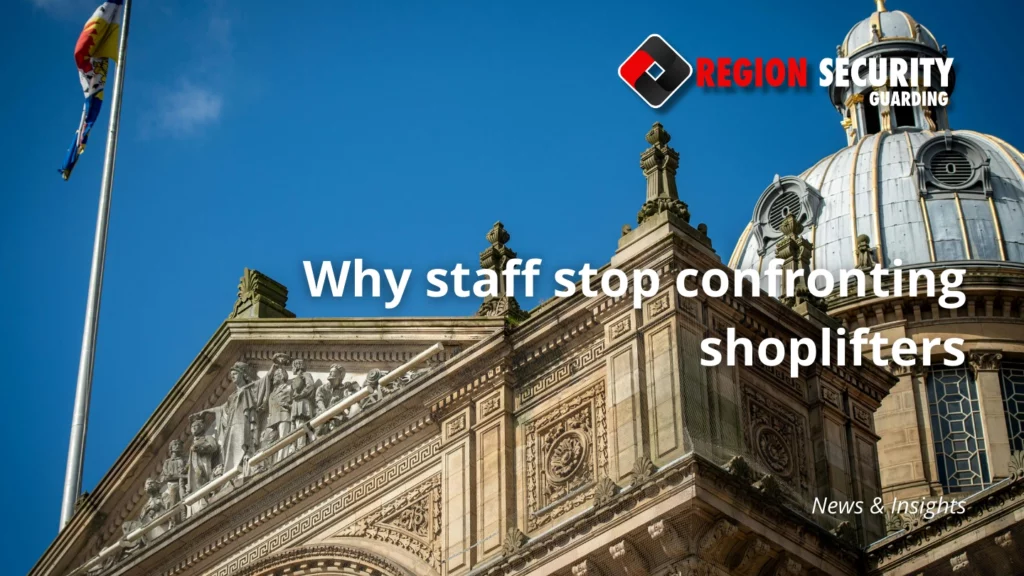 Retail workers avoid confrontation
