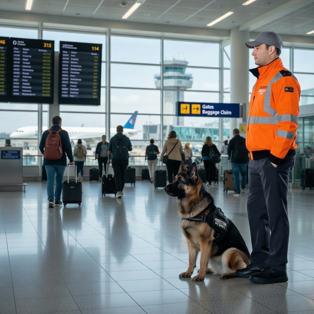 detection dog security