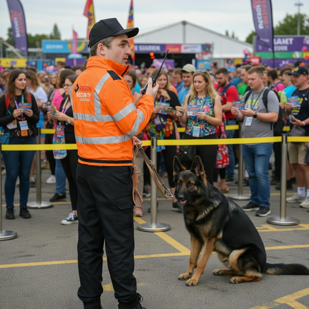 control the crowd using k9