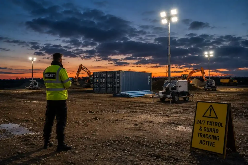 unfenced construction site theft prevention