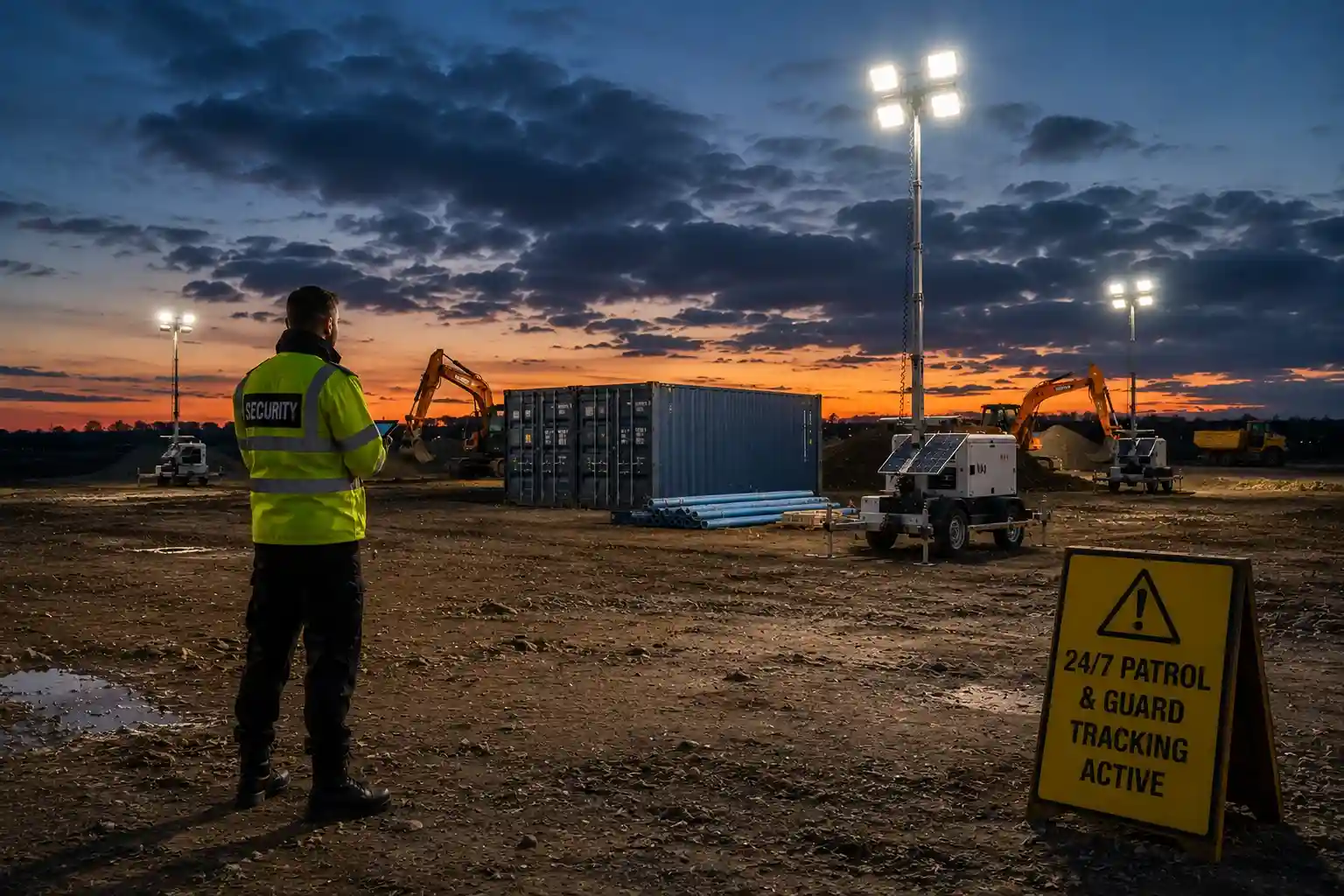 unfenced construction site theft prevention