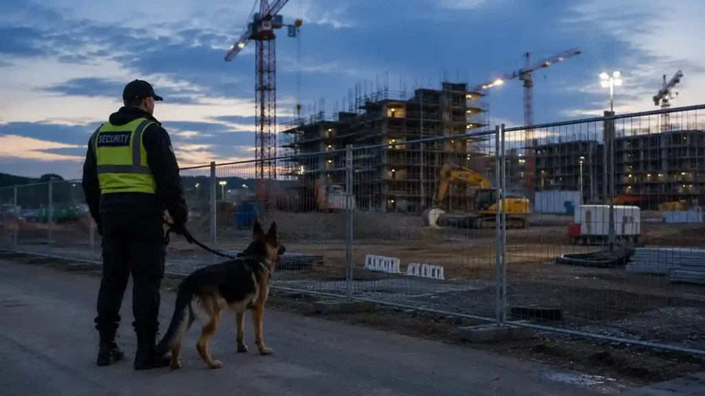 K9 security for cardiff construction perimeters