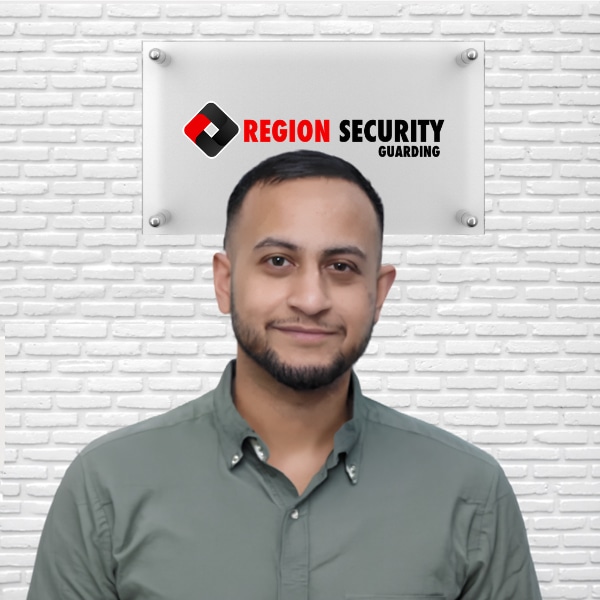 Zachariah Islam, Managing Director and co-founder of Region Security Guarding